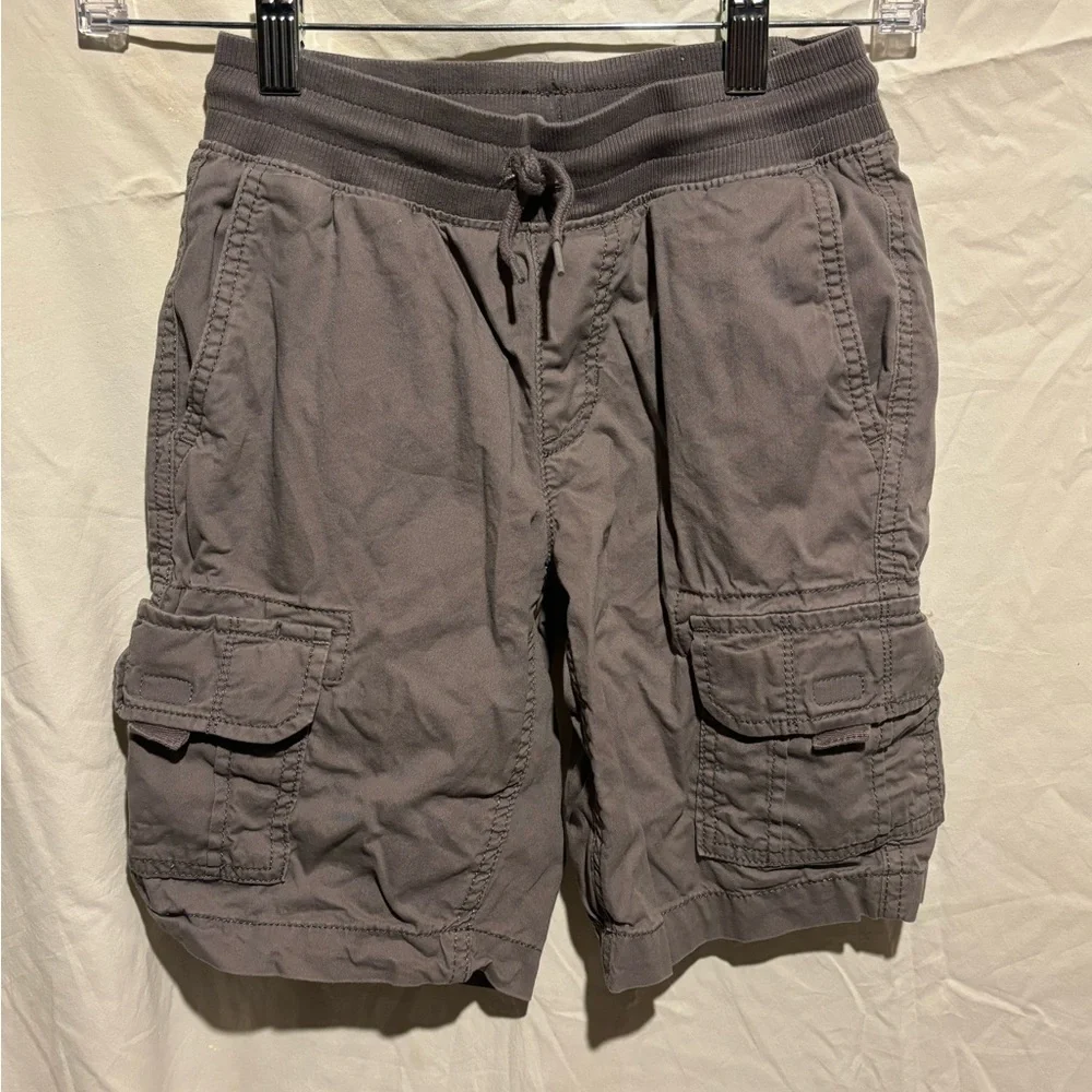 Sonoma Boy’s Cargo Drawstring Shorts in Charcoal